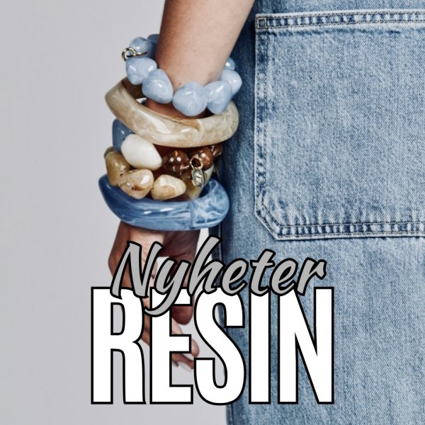 Smycken i resin, akryl och plast 2026.