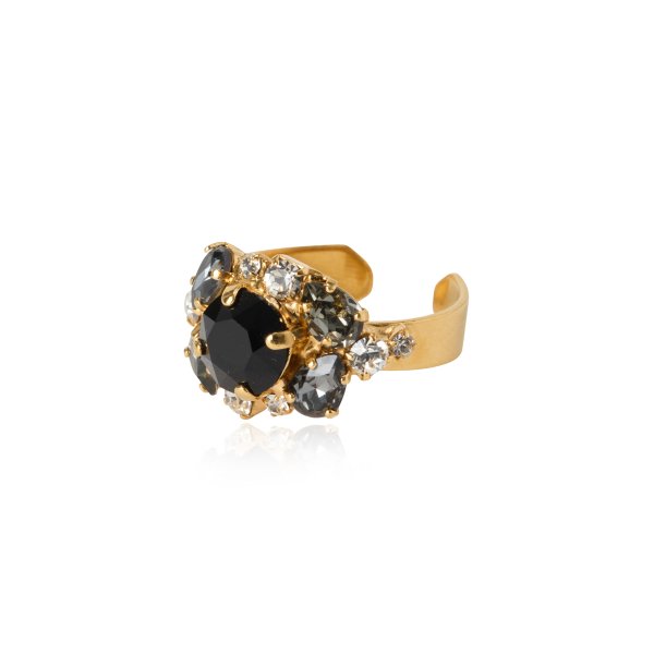 Caroline Svedbom - Ring Molly Guld Jet Combo