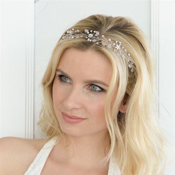 Mariell - Hårsmycke Tiara Kristall
