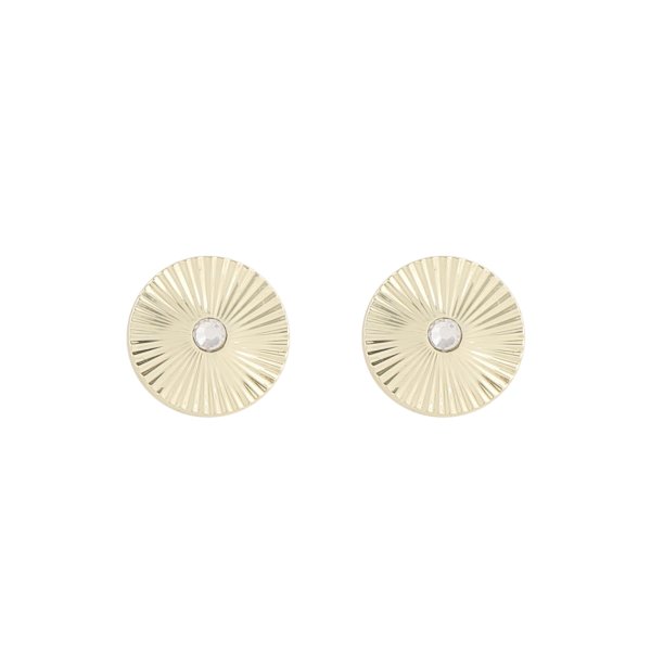 Snö of Sweden Örhängen Rule Circle Studs Guld
