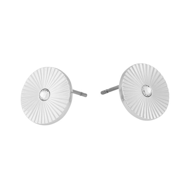 Snö of Sweden Örhängen Rule Circle Studs Silver