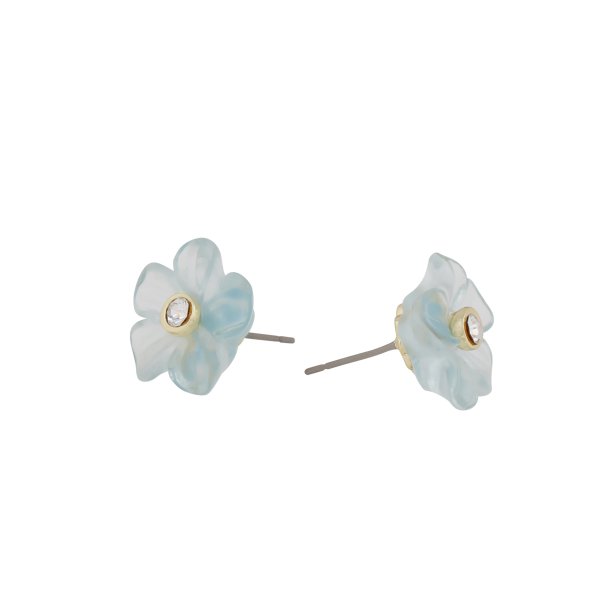 Snö of Sweden Örhängen Florette Blå Studs