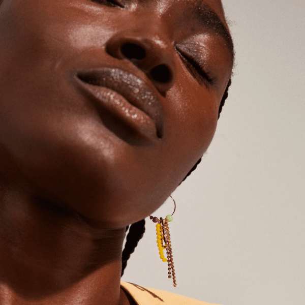 Pilgrim - Örhängen Fiorella Gul