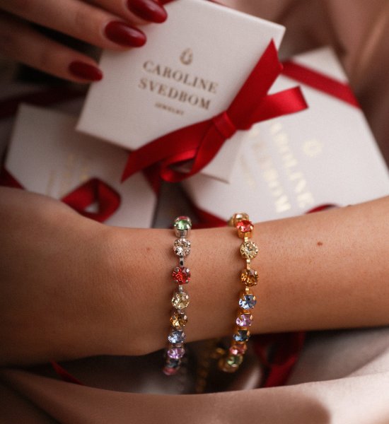 Caroline Svedbom - Armband Childhood Edition Rainbow Silver