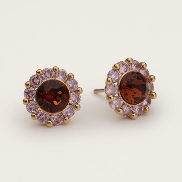 Lily and Rose - Örhängen New Miss Sofia Guld Pink Amber