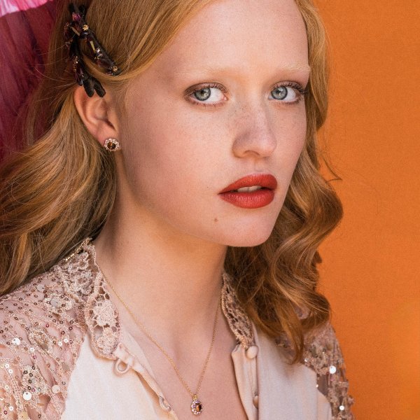 Lily and Rose - Örhängen New Miss Sofia Guld Pink Amber