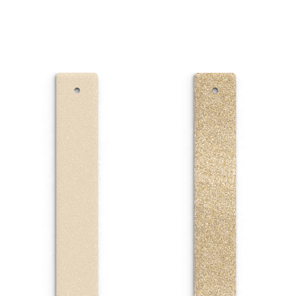 Les Georgettes - Band Till Armband Cream / Guld Glitter