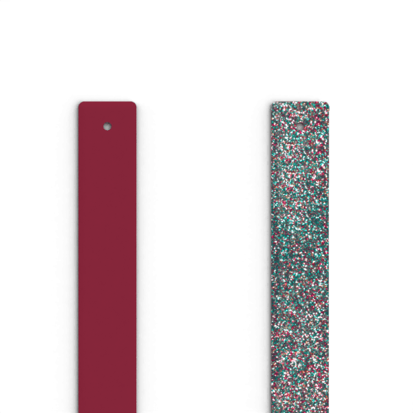 Les Georgettes - Band Till Armband Röd / Multi Glitter