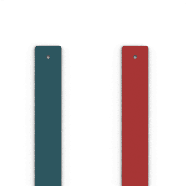 Les Georgettes - Band Till Armband Petrol / Hallon