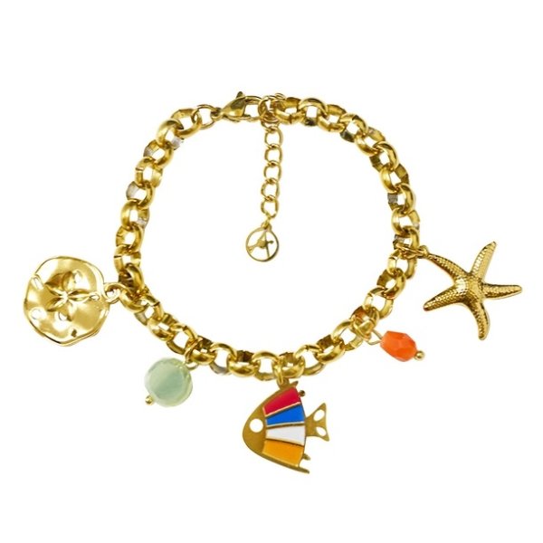 Amorino SRL - Armband Charms Large Fisk