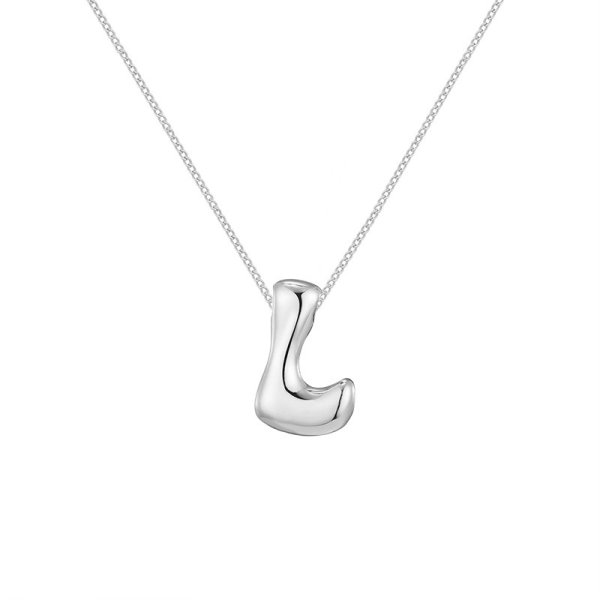 Amorino SRL - Halsband Bokstav L Stål