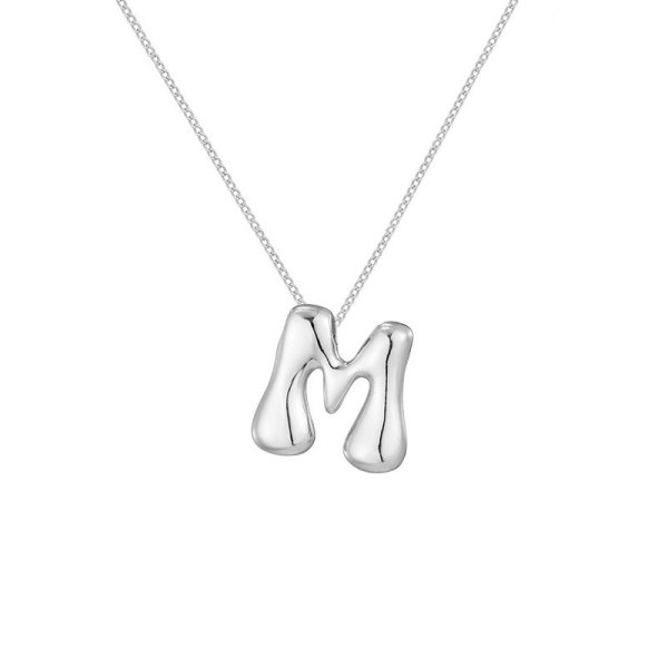 Amorino SRL - Halsband Bokstav M Stål