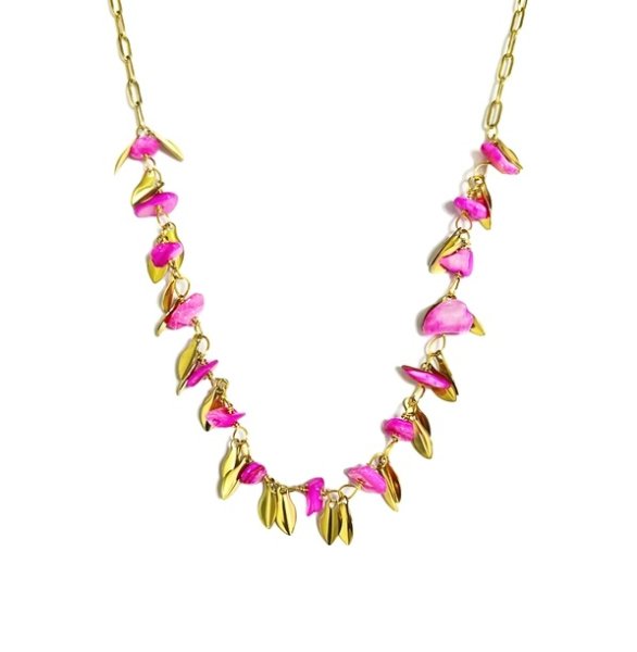 Amorino SRL - Halsband Stenar Rosa