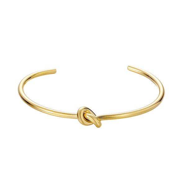 Anna K Jewelry - Armband Endless Knot Bangle Guld