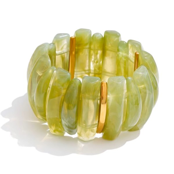 Anna K Jewelry - Armband Resin Max Grön