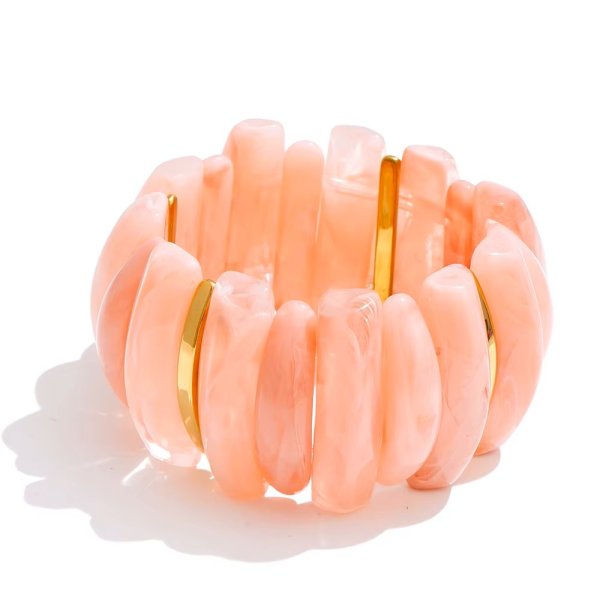 Anna K Jewelry - Armband Resin Max Rosa