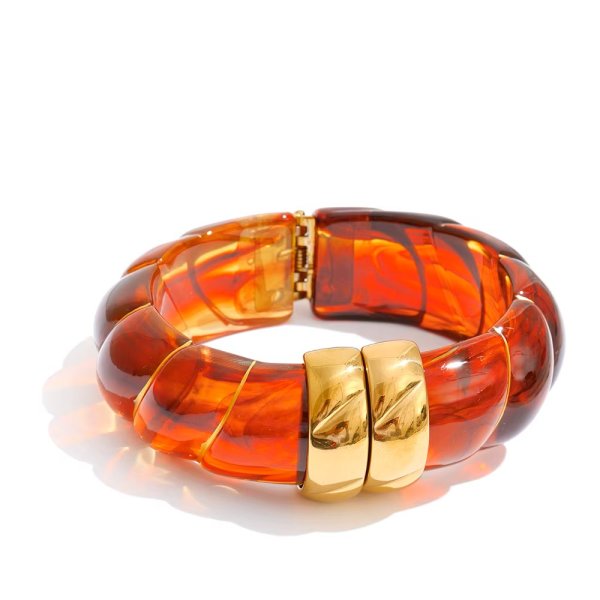 Anna K Jewelry - Armband Resin Midnight Bärnsten