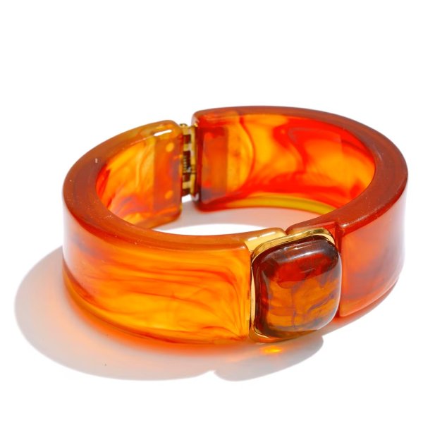 Anna K Jewelry - Armband Resin Monaco Bärnsten