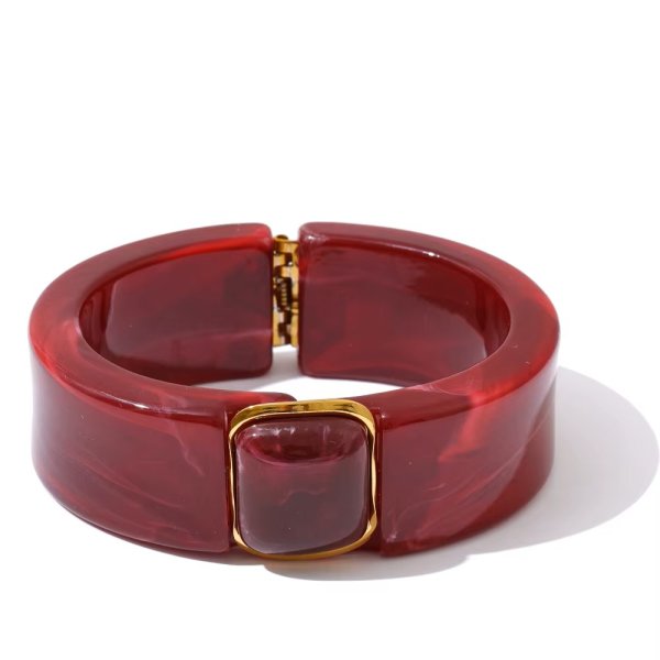 Anna K Jewelry - Armband Resin Monaco Cerise