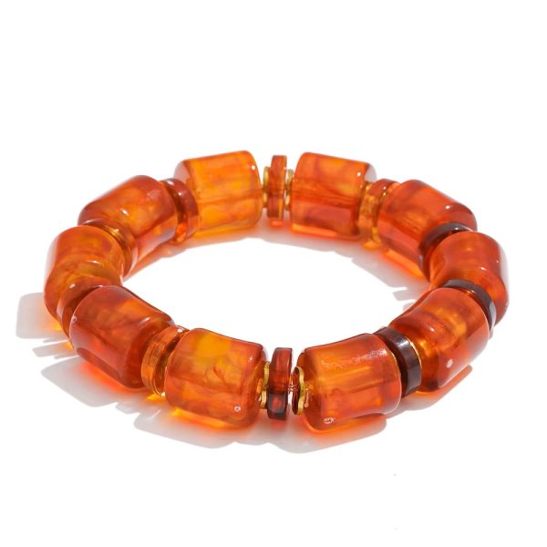 Anna K Jewelry - Armband Resin Sunlit Bärnsten