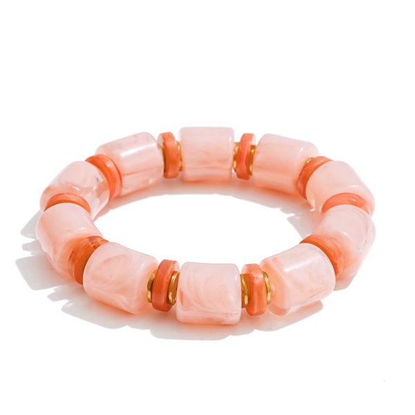 Anna K Jewelry - Armband Resin Sunlit Rosa