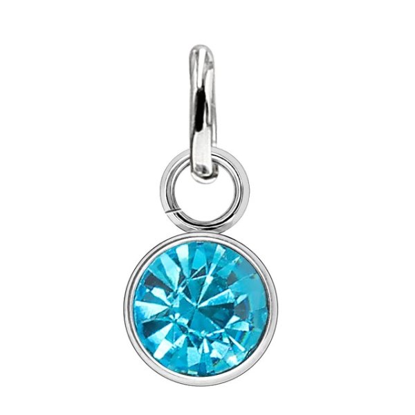 Anna K Jewelry - Berlock Månadssten December Stål