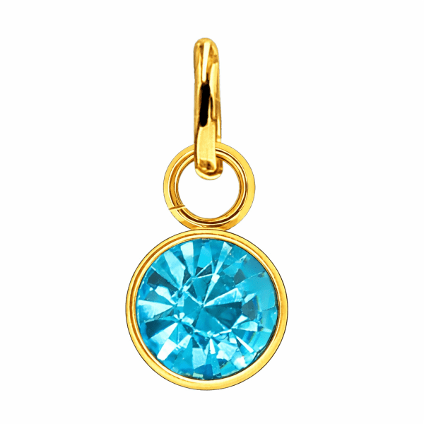 Anna K Jewelry - Berlock Månadssten December Guld