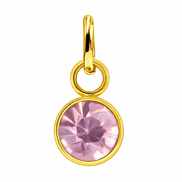 Anna K Jewelry - Berlock Månadssten Juni Guld
