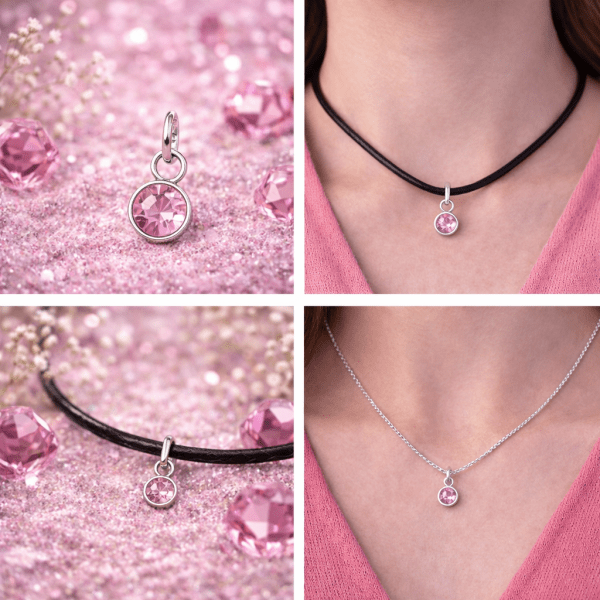 Anna K Jewelry - Berlock Månadssten Juni Stål