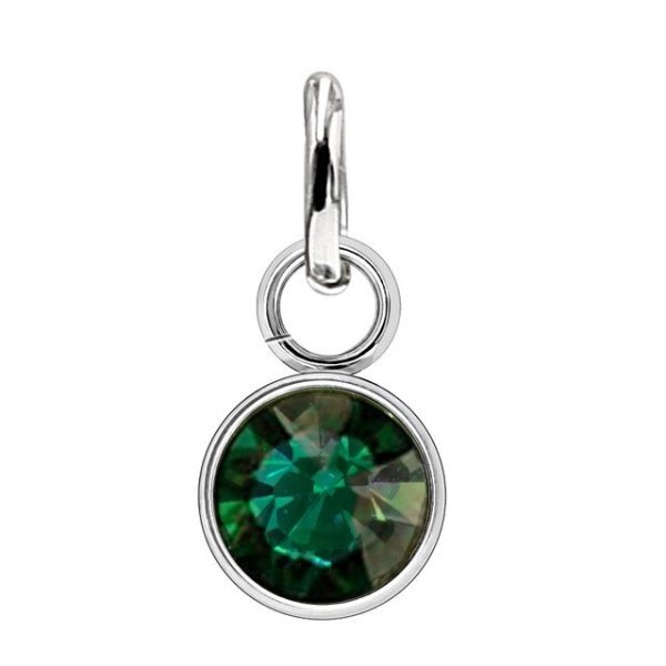 Anna K Jewelry - Berlock Månadssten Maj Stål