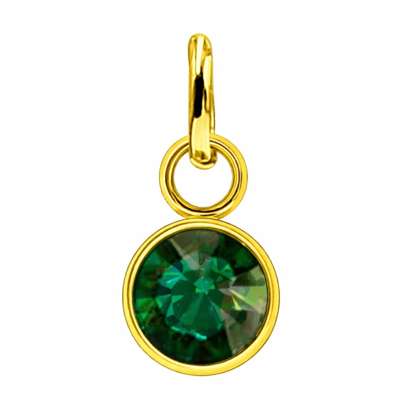 Anna K Jewelry - Berlock Månadssten Maj Guld