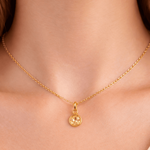 Anna K Jewelry - Berlock Månadssten November Guld