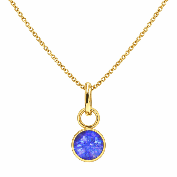 Anna K Jewelry - Berlock Månadssten September Guld