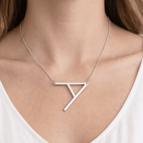 Anna K Jewelry - Halsband Bokstav A Stål