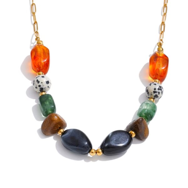 Anna K Jewelry - Halsband Resin Nomad Mix