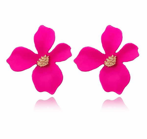 Anna K Jewelry - Örhängen Blomma Cerise