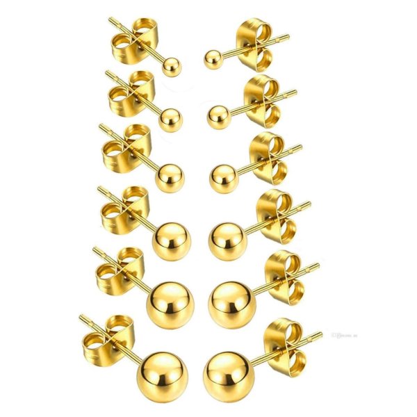 Anna K Jewelry - Örhängen Boll Guld