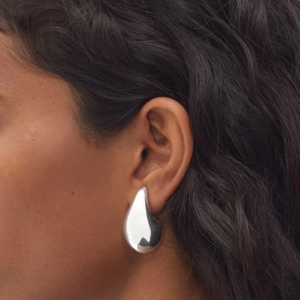 Anna K Jewelry - Örhängen Chunky Drop Plain Stål