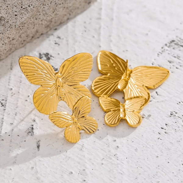Anna K Jewelry - Örhängen Fashion Butterflys Guld