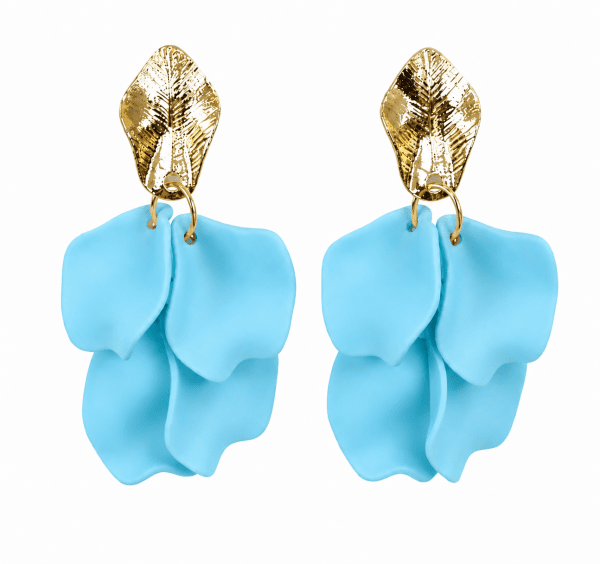 Anna K Jewelry - Örhängen Petalia Ljusblå