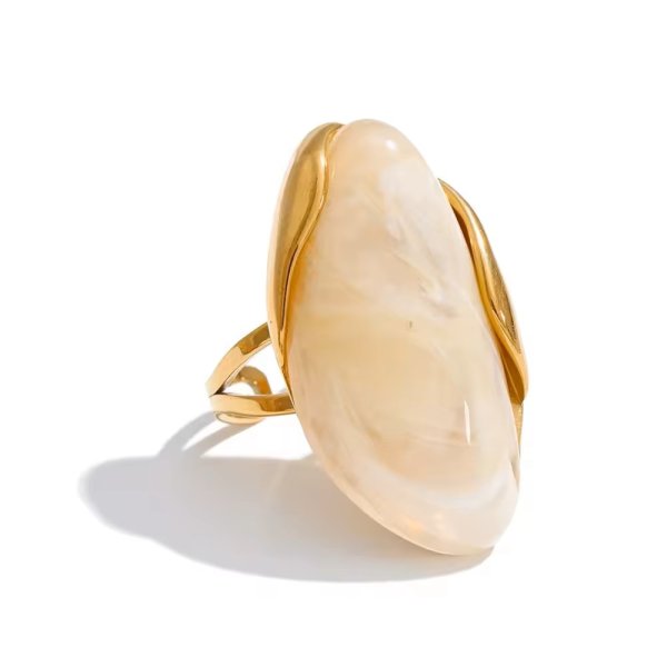 Anna K Jewelry - Ring Resin Sunset Beige