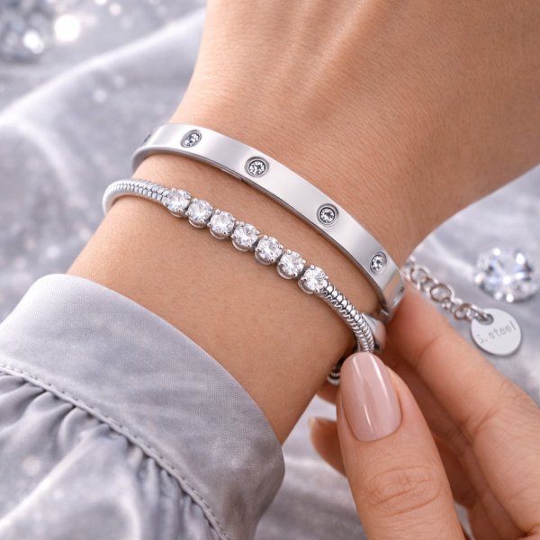 Anna K Jewelry - Armband City Stål