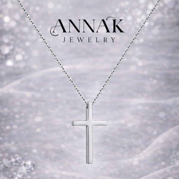 Anna K Jewelry - Halsband Kors Classic Stål