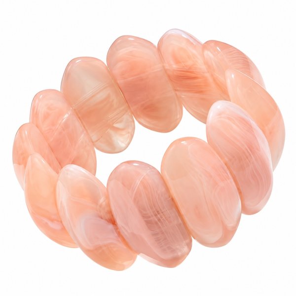Armband Resin Marble Chunky Blush