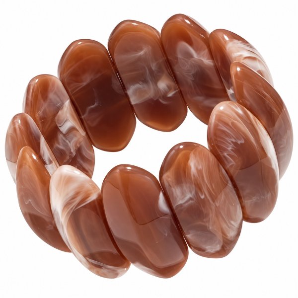 Armband Resin Marble Chunky Chocolate
