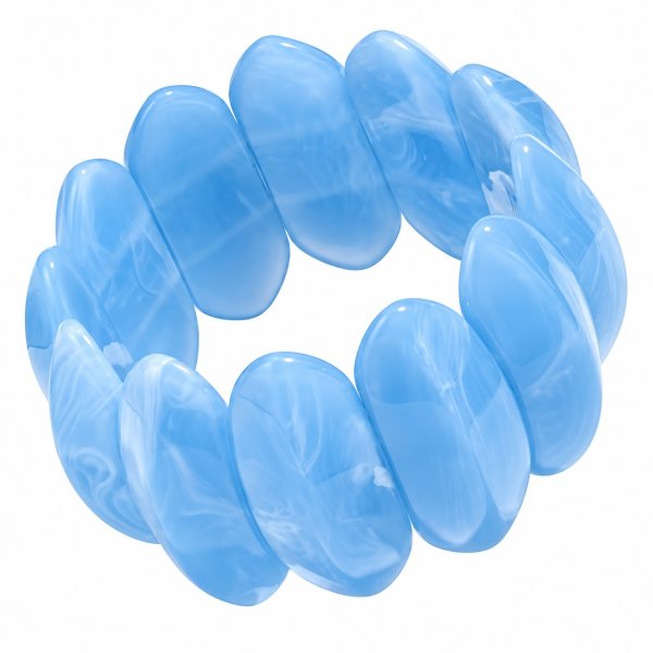 Armband Resin Marble Chunky Sky Blue