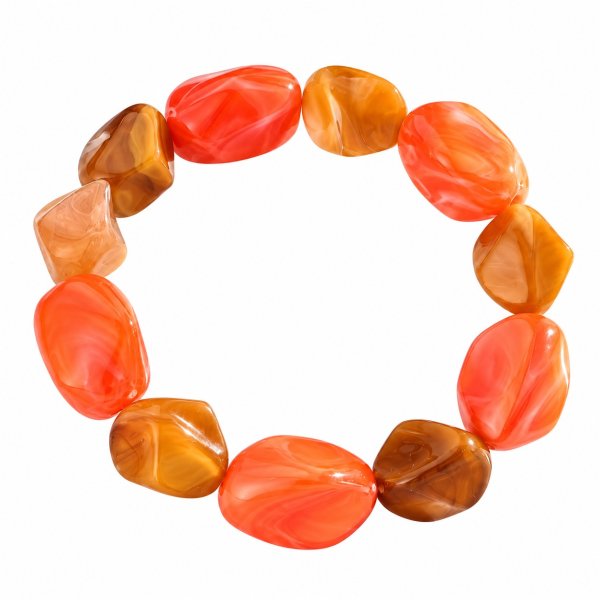 Armband Resin Marble Pop Amber