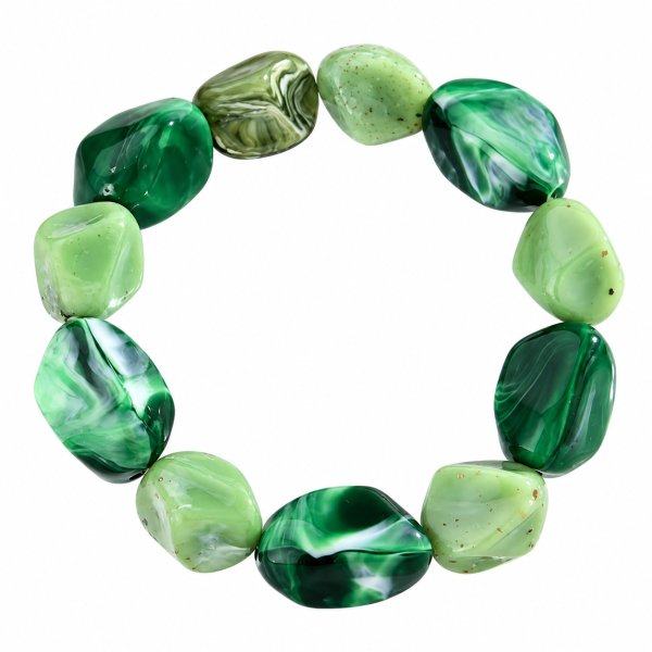 Armband Resin Marble Pop Green
