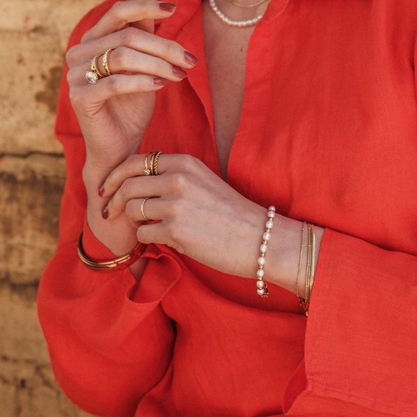 Astrid & Agnes - Armband Palma Mix Stål