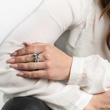 Astrid & Agnes - Ring Gaia Enya Stål